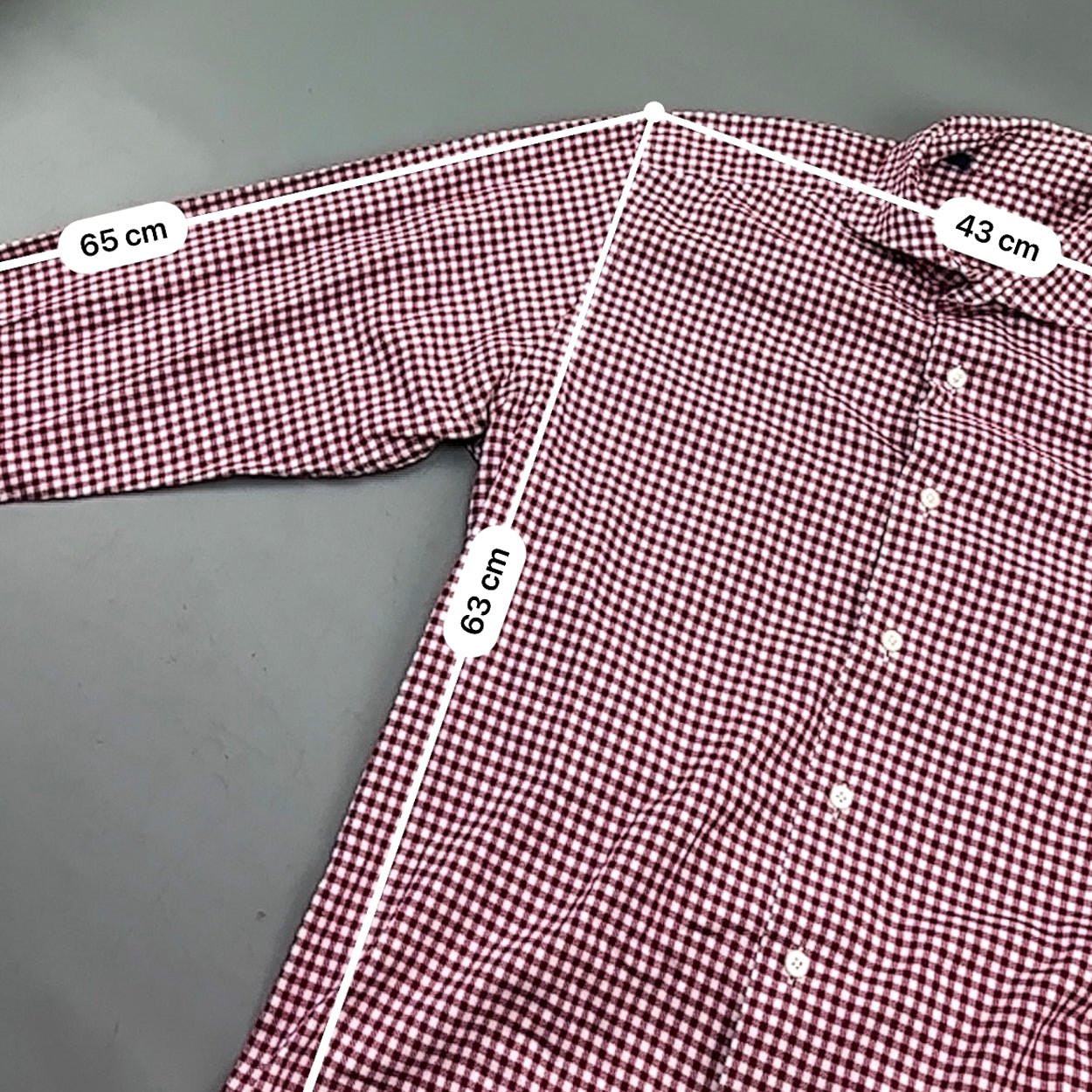 Red/White Suitsupply Shirt - Men 39 - Very Good - Revaleur