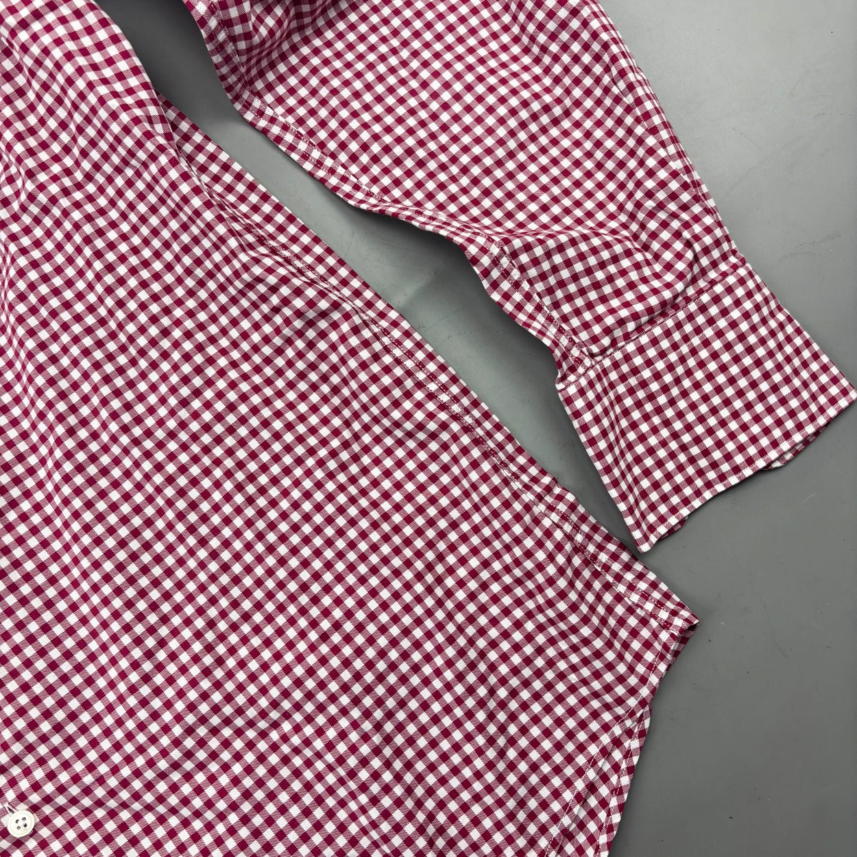 Red/White Suitsupply Shirt - Men 39 - Very Good - Revaleur