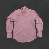 Red/White Suitsupply Shirt - Men 39 - Very Good - Revaleur
