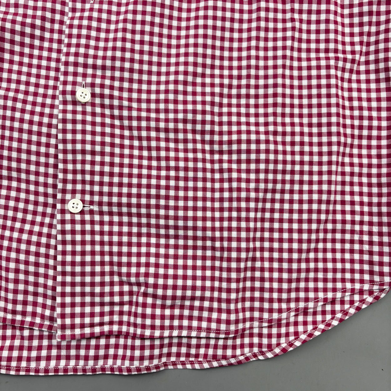 Red/White Suitsupply Shirt - Men 39 - Very Good - Revaleur