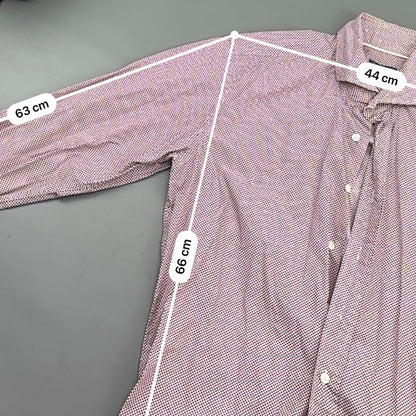 Red/White Suitsupply Shirt - Men 39S - Very Good - Revaleur