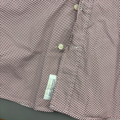 Red/White Suitsupply Shirt - Men 39S - Very Good - Revaleur