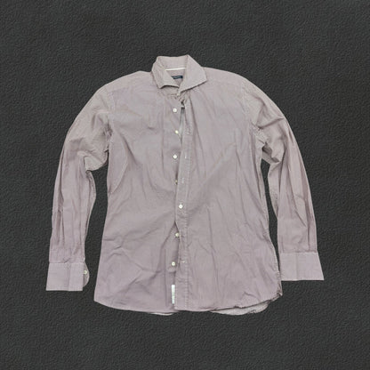 Red/White Suitsupply Shirt - Men 39S - Very Good - Revaleur