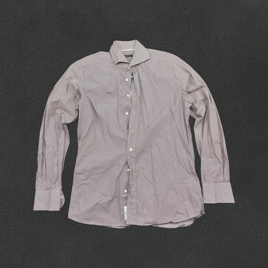 Red/White Suitsupply Shirt - Men 39S - Very Good - Revaleur