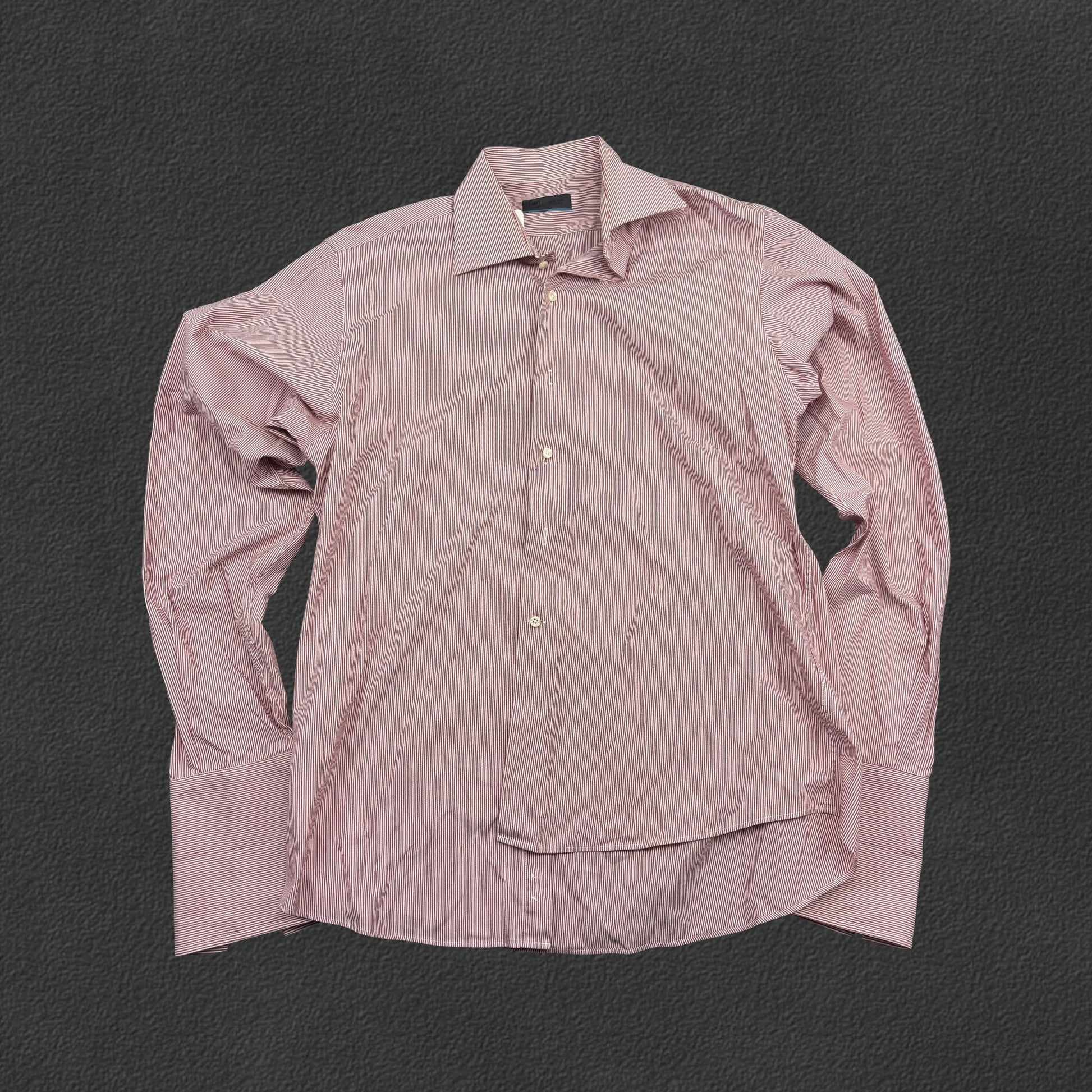 Red/White Suitsupply Shirt - Men 41 - Very Good - Revaleur