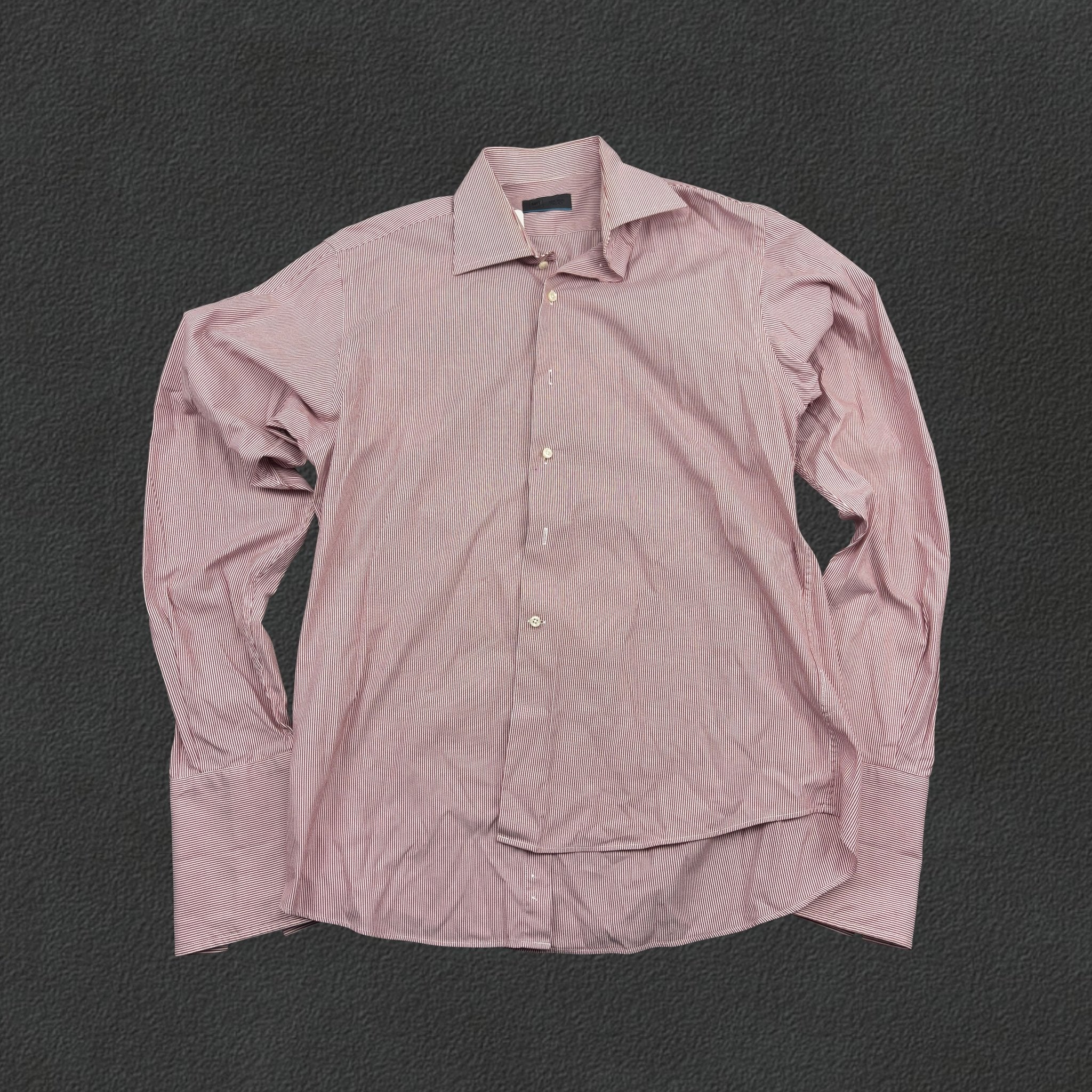 Red/White Suitsupply Shirt - Men 41 - Very Good - Revaleur
