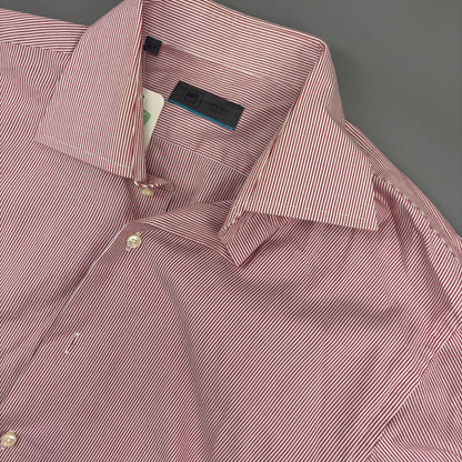 Red/White Suitsupply Shirt - Men 41 - Very Good - Revaleur