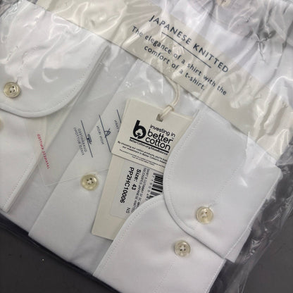 White Profuomo Shirt - Men 43 - New With Tags - Revaleur