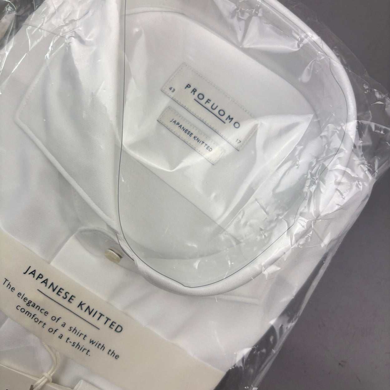 White Profuomo Shirt - Men 43 - New With Tags - Revaleur