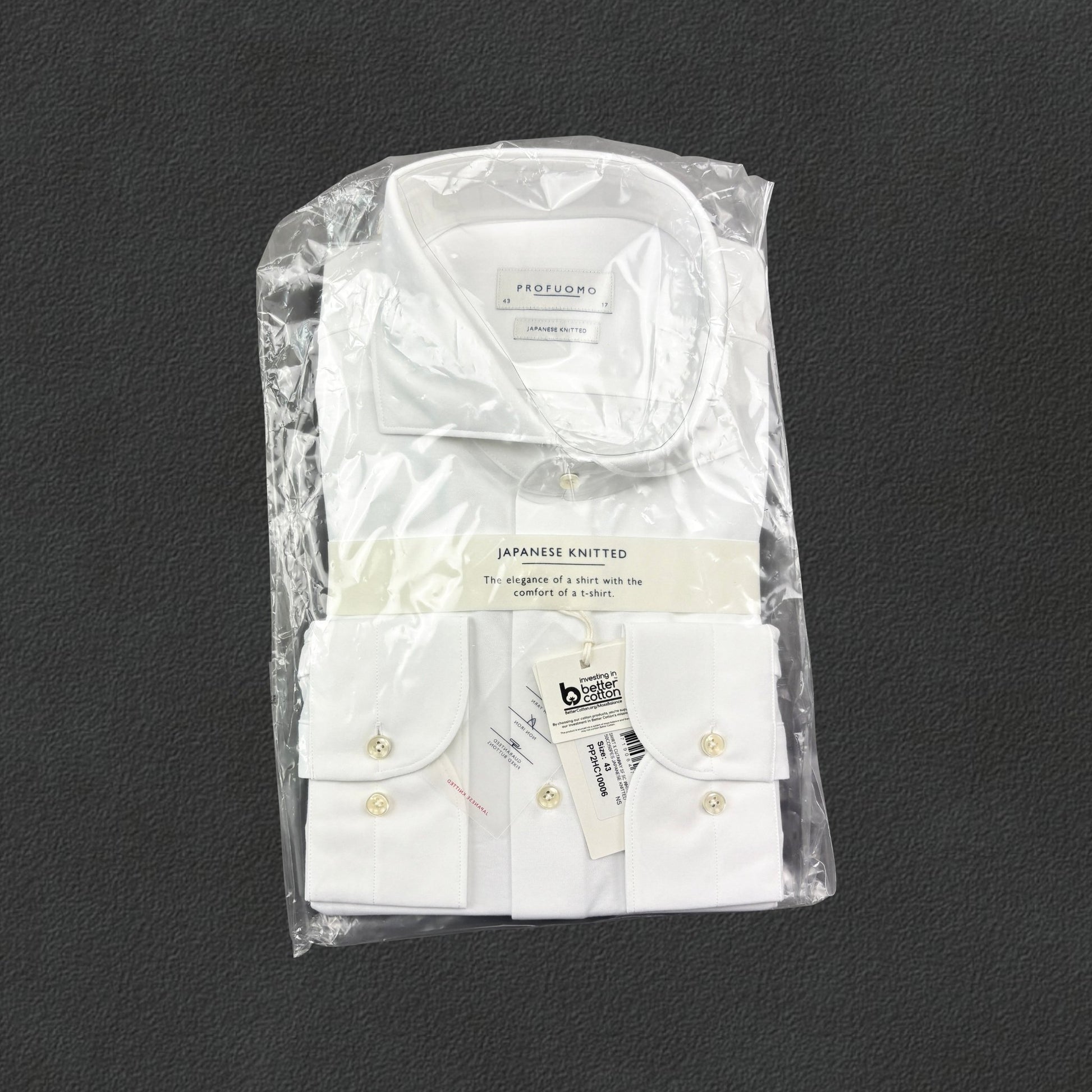 White Profuomo Shirt - Men 43 - New With Tags - Revaleur