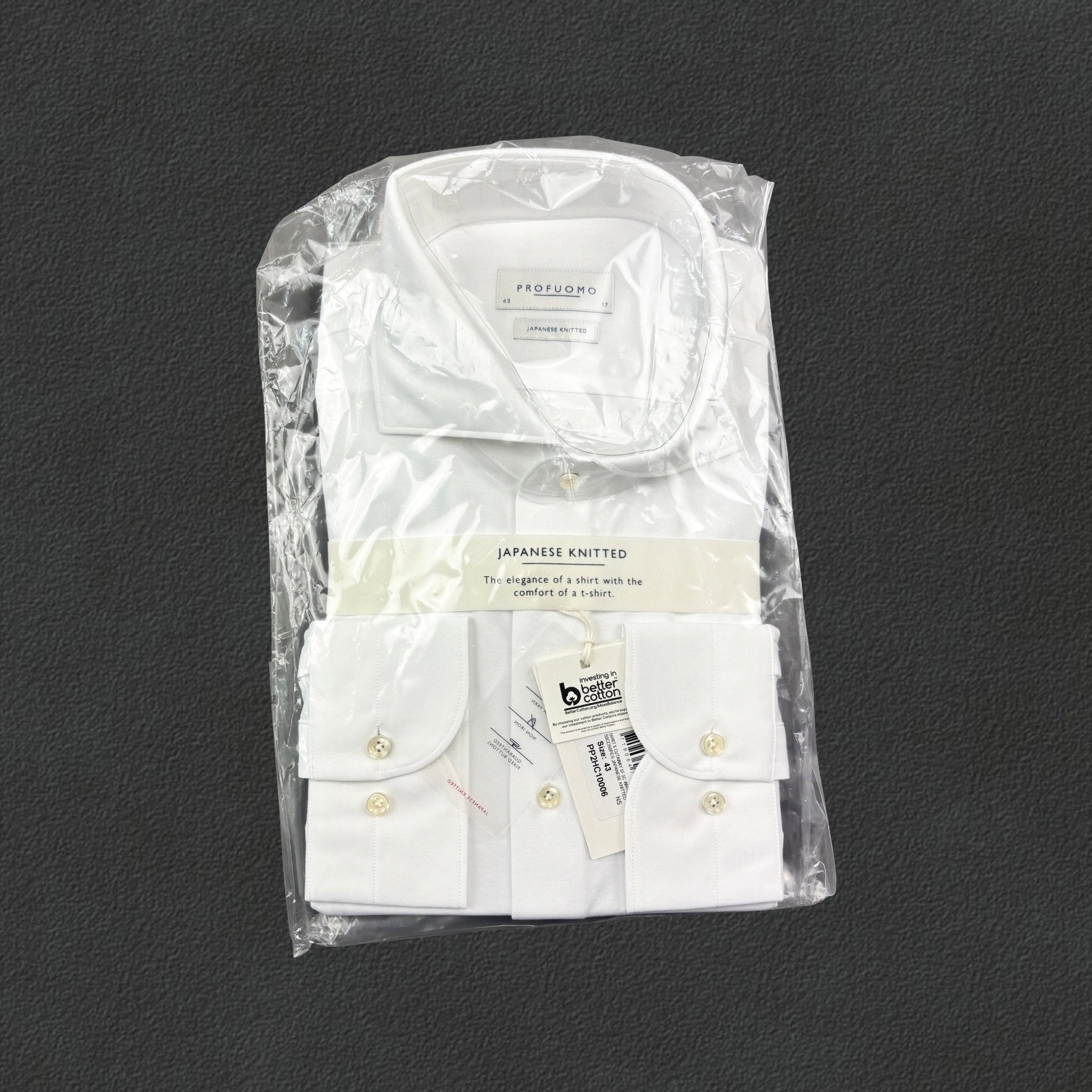 White Profuomo Shirt - Men 43 - New With Tags - Revaleur