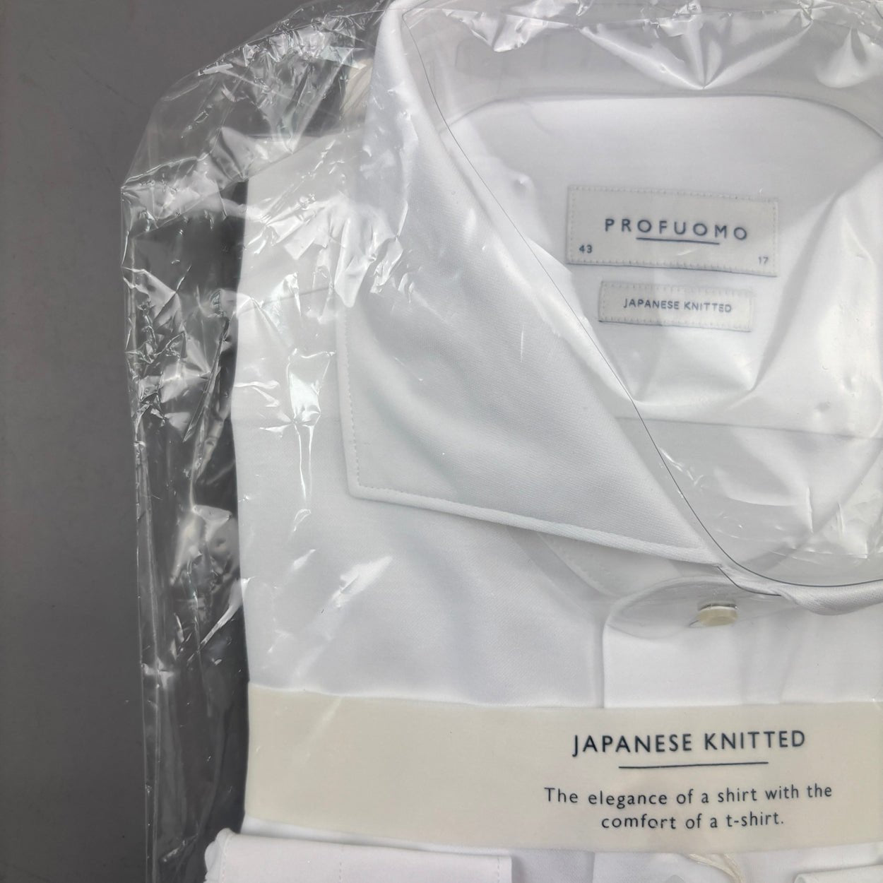White Profuomo Shirt - Men 43 - New With Tags - Revaleur