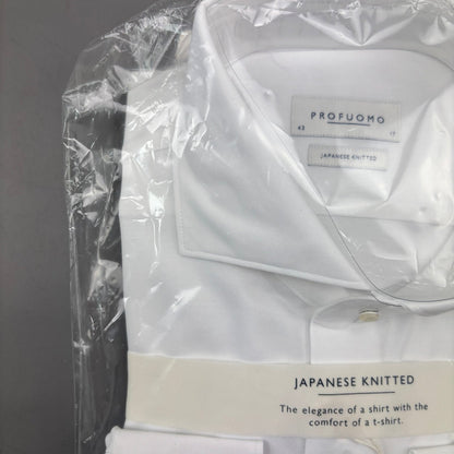 White Profuomo Shirt - Men 43 - New With Tags - Revaleur