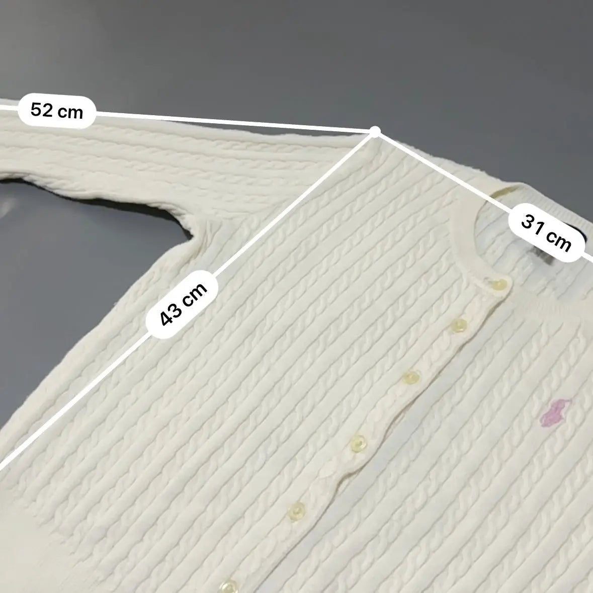 White Ralph Lauren Cardigan - L (Kids) - New, never worn - Revaleur