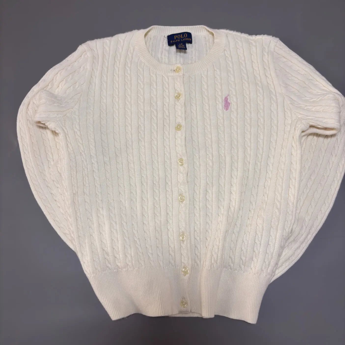 White Ralph Lauren Cardigan - L (Kids) - New, never worn - Revaleur