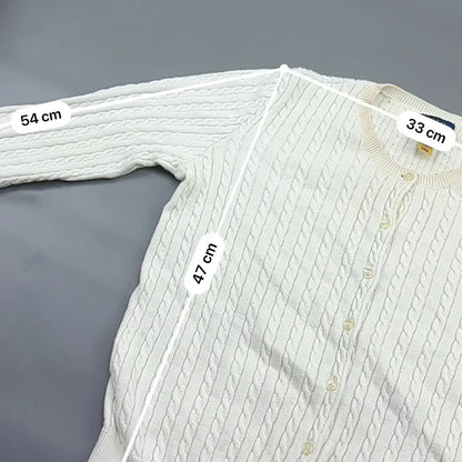 White Ralph Lauren Cardigan Longsleeve - XL (Kids) - Very Good Condition - Revaleur