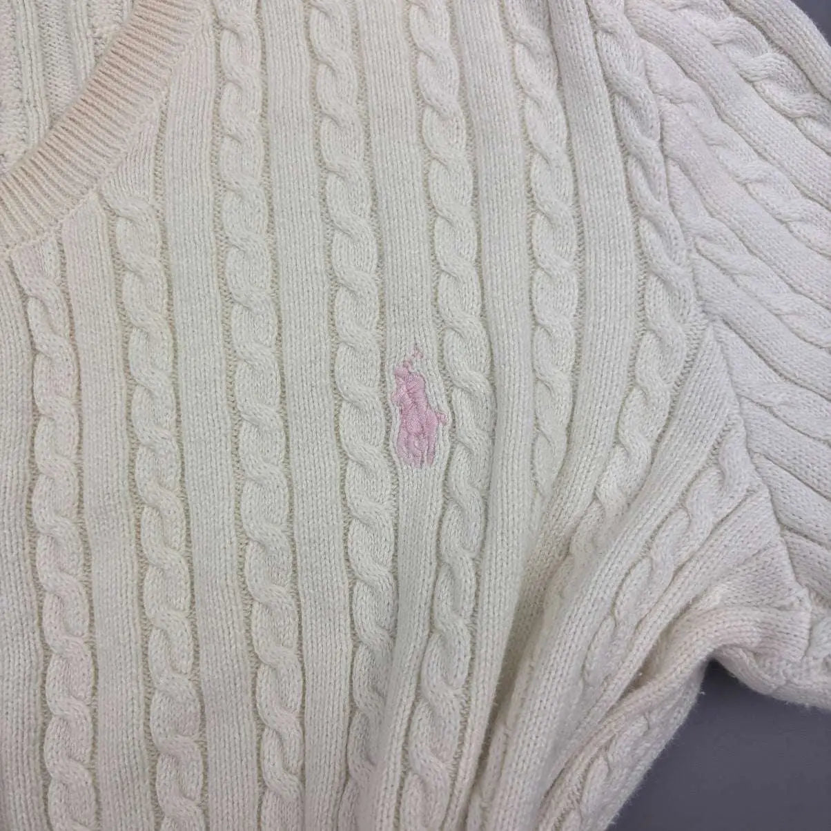 White Ralph Lauren Cardigan - XL - Very Good - Revaleur