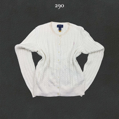 White Ralph Lauren Cardigan - XL - Very Good - Revaleur