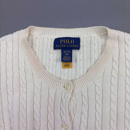White Ralph Lauren Cardigan - XL - Very Good - Revaleur
