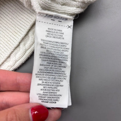 White Ralph Lauren Knitted Cardigan - L - Excellent Condition - Revaleur