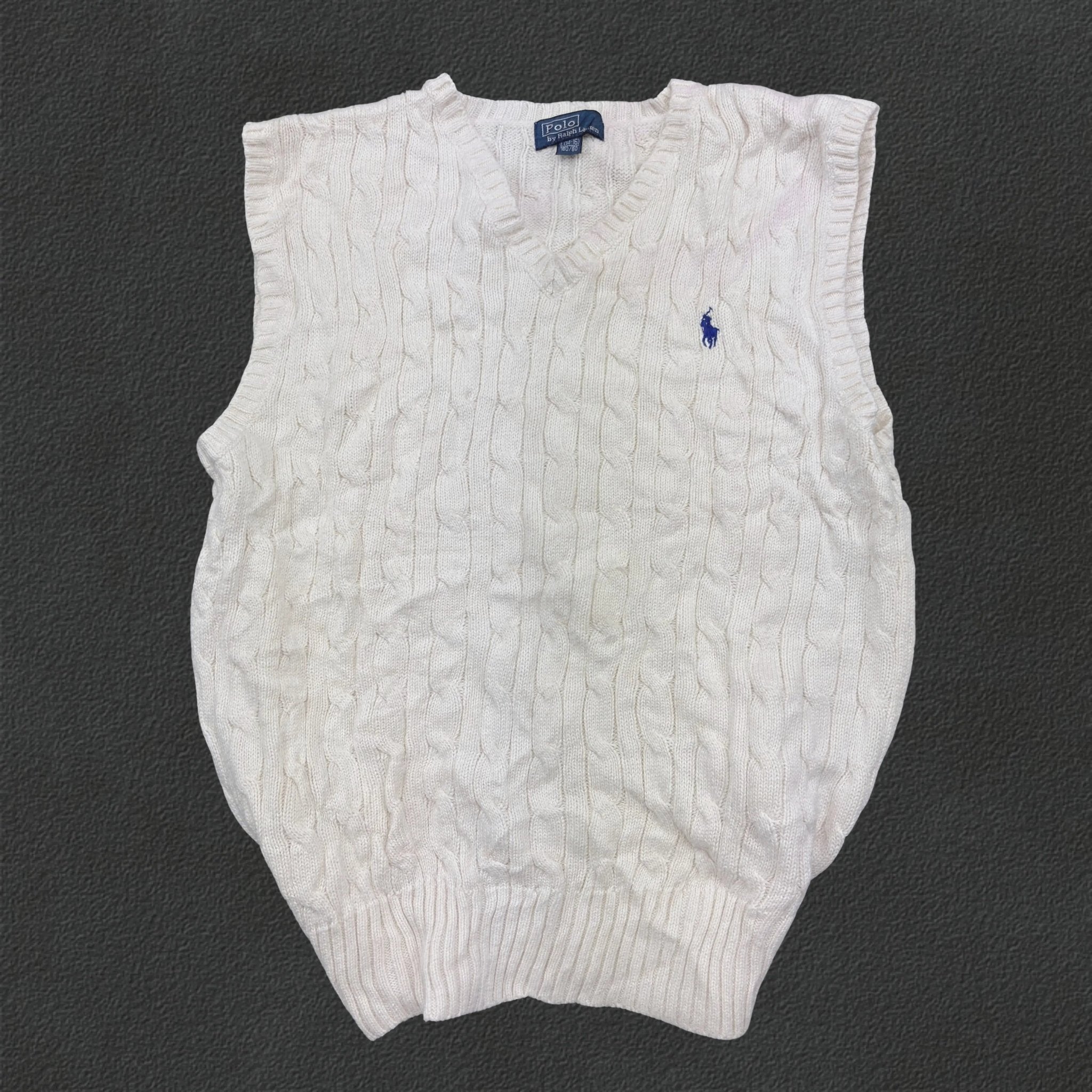 White Ralph Lauren Knitted Spencer - L (Kids) - Very Good Condition - Revaleur