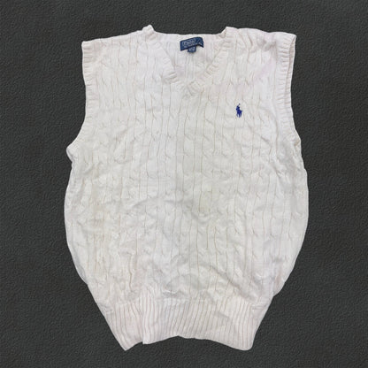 White Ralph Lauren Knitted Spencer - L (Kids) - Very Good Condition - Revaleur