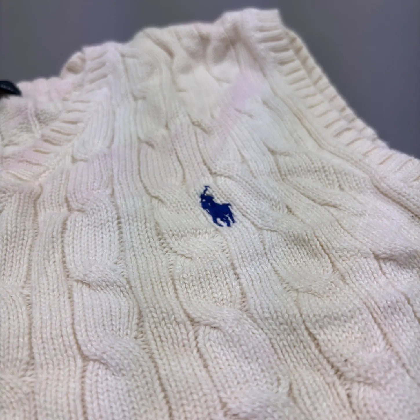 White Ralph Lauren Knitted Spencer - L (Kids) - Very Good Condition - Revaleur