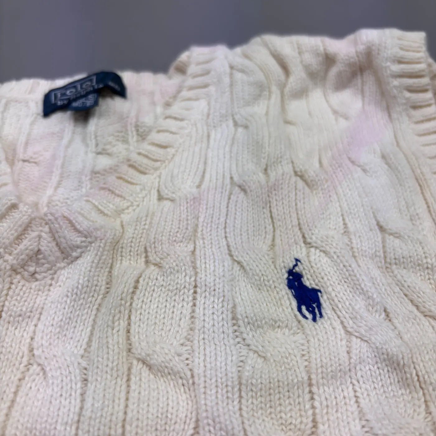 White Ralph Lauren Knitted Spencer - L (Kids) - Very Good Condition - Revaleur