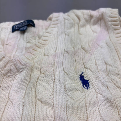 White Ralph Lauren Knitted Spencer - L (Kids) - Very Good Condition - Revaleur