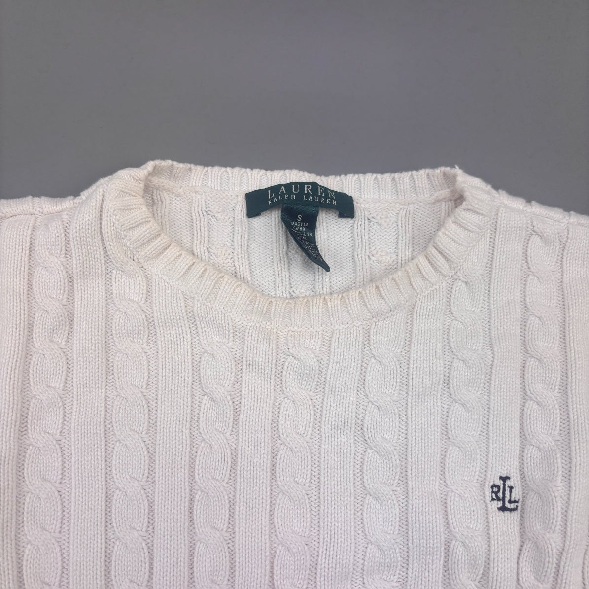 White Ralph Lauren Knitted Sweater - Women S - Very Good - Revaleur