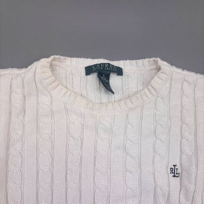 White Ralph Lauren Knitted Sweater - Women S - Very Good - Revaleur