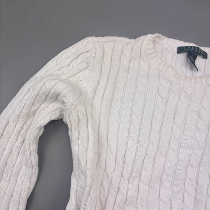White Ralph Lauren Knitted Sweater - Women S - Very Good - Revaleur