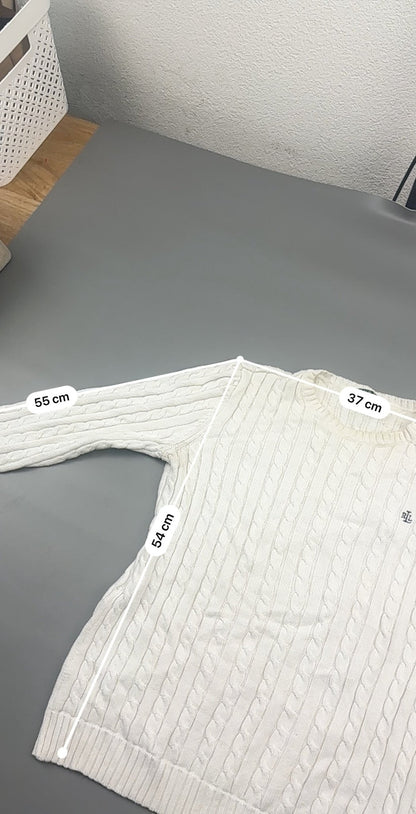 White Ralph Lauren Knitted Sweater - Women S - Very Good - Revaleur