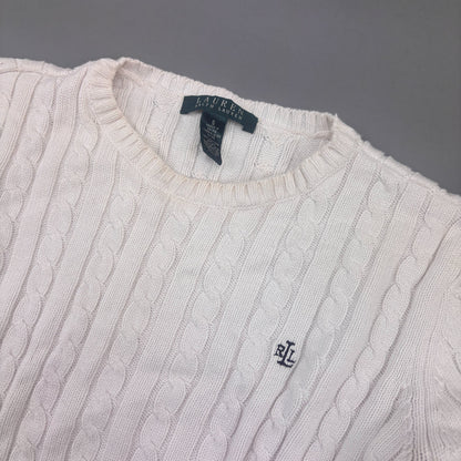 White Ralph Lauren Knitted Sweater - Women S - Very Good - Revaleur