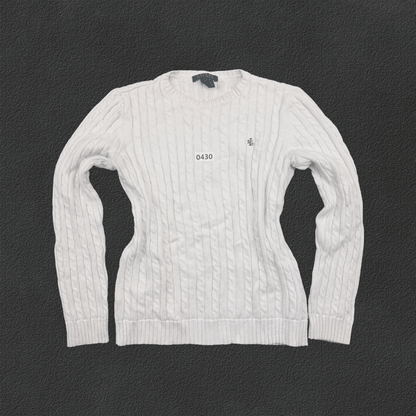 White Ralph Lauren Knitted Sweater - Women S - Very Good - Revaleur