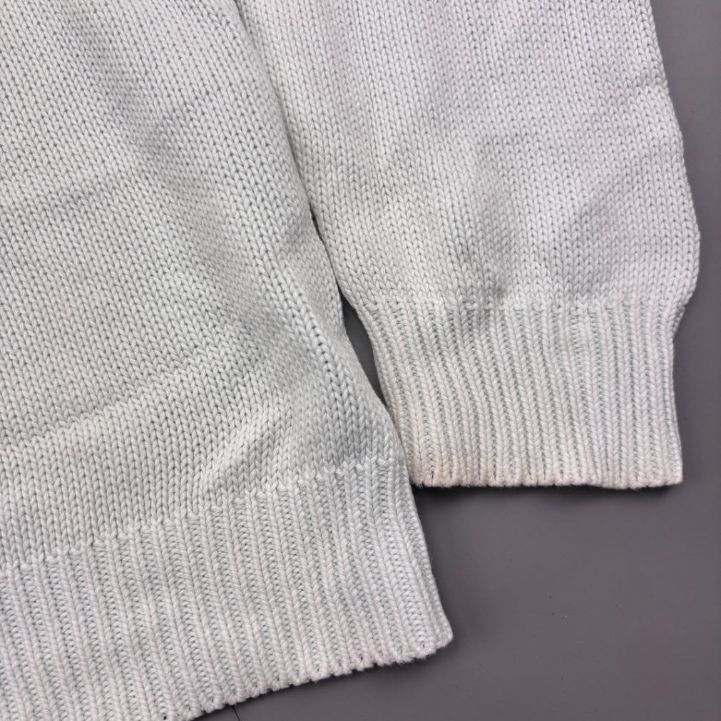 White Ralph Lauren V - neck Sweater - M - Very Good - Revaleur