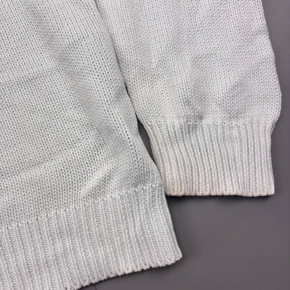 White Ralph Lauren V - neck Sweater - M - Very Good - Revaleur