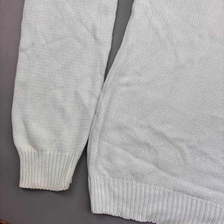 White Ralph Lauren V - neck Sweater - M - Very Good - Revaleur