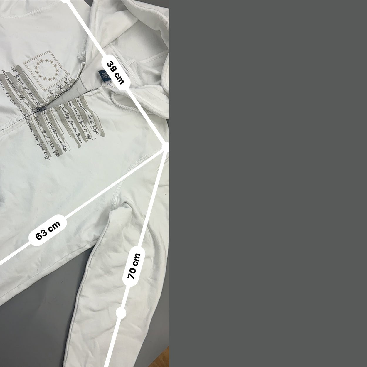 White Ralph Lauren Zip Vest - Men XL - Very Good - Revaleur
