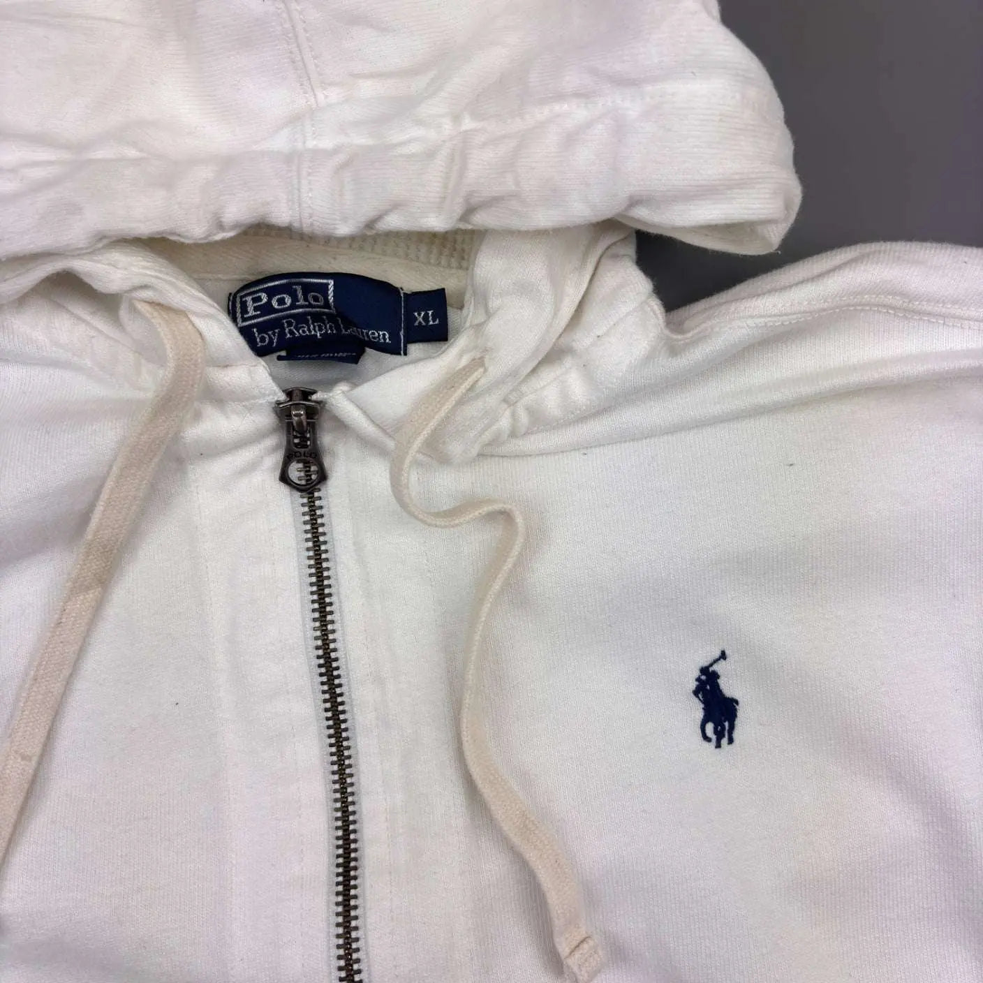 White Ralph Lauren Zip Vest - Men XL - Very Good - Revaleur