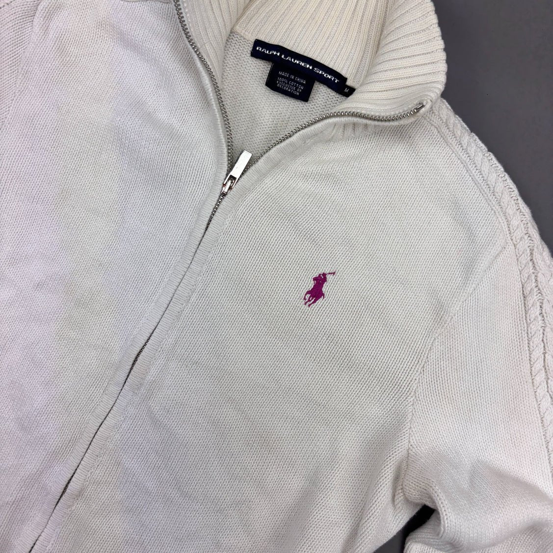 White Ralph Lauren Zip Vest - Women M - Very Good - Revaleur