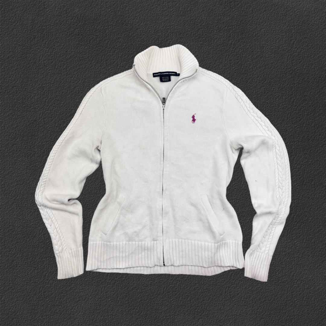 White Ralph Lauren Zip Vest - Women M - Very Good - Revaleur