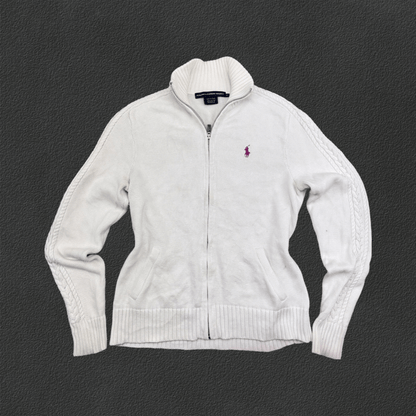 White Ralph Lauren Zip Vest - Women M - Very Good - Revaleur