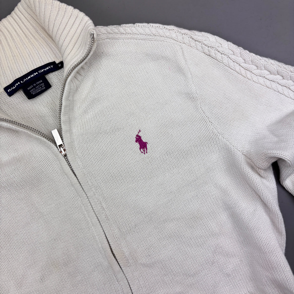 White Ralph Lauren Zip Vest - Women M - Very Good - Revaleur