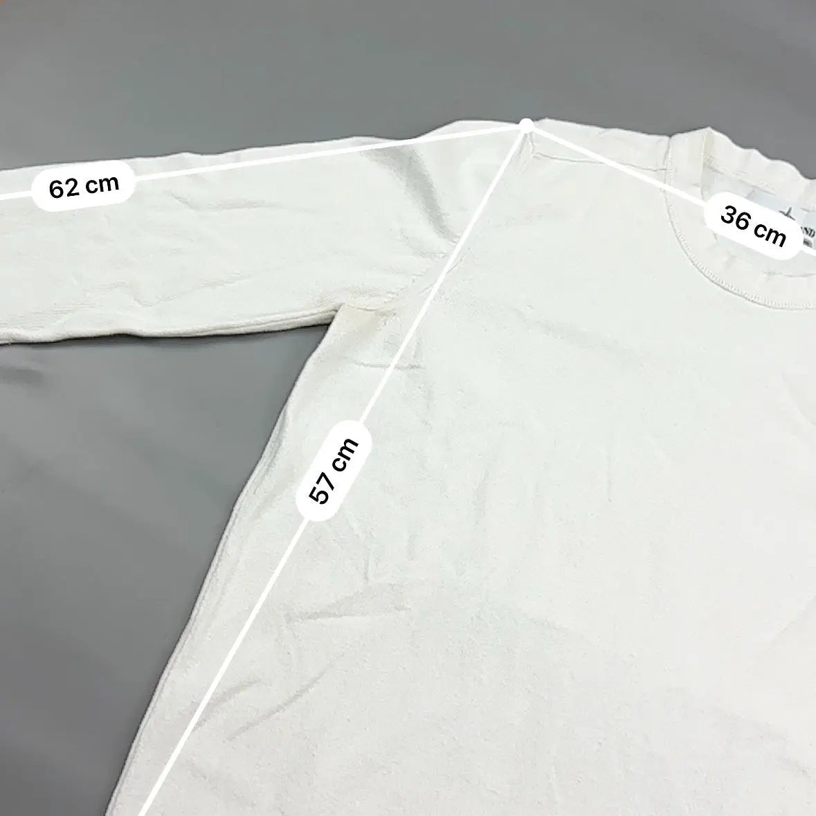 White Stone Island Jumper - S - Authentic & Very Good Condition - Revaleur