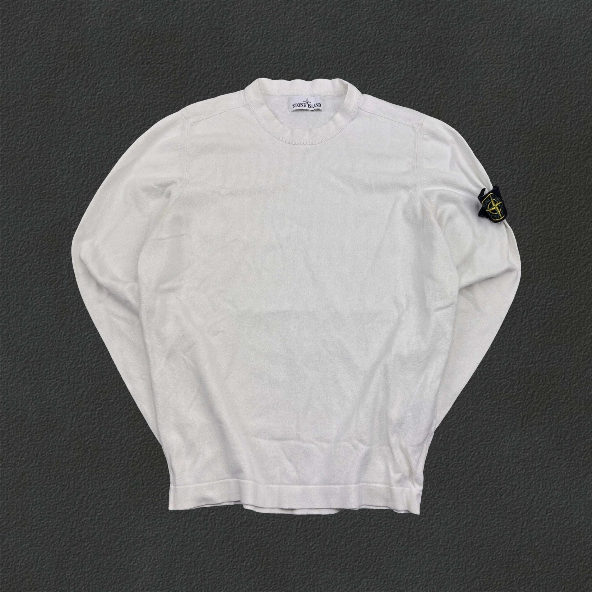 White Stone Island Jumper - S - Authentic & Very Good Condition - Revaleur