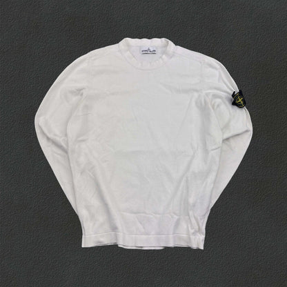 White Stone Island Jumper - S - Authentic & Very Good Condition - Revaleur