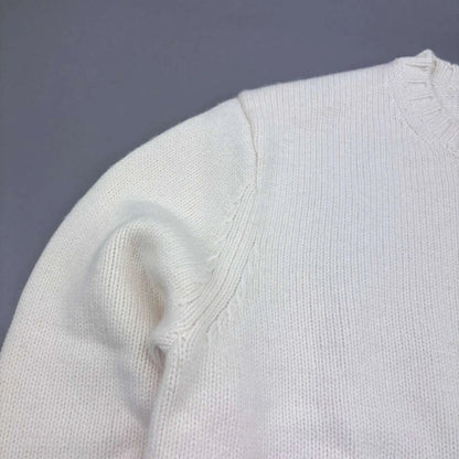 White Suitsupply Knitted Sweater - Men L - New With Tags - Revaleur