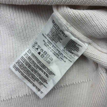 White Suitsupply Longsleeve Polo Shirt - Men XXL - Very Good - Revaleur