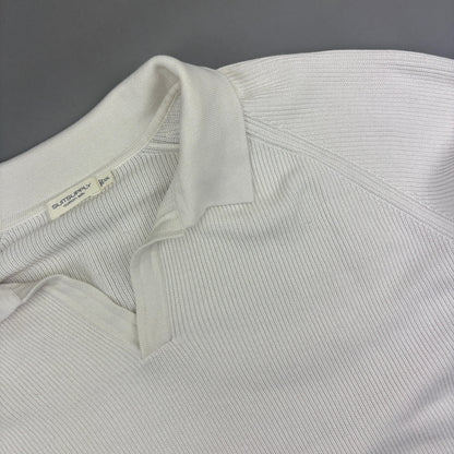White Suitsupply Longsleeve Polo Shirt - Men XXL - Very Good - Revaleur